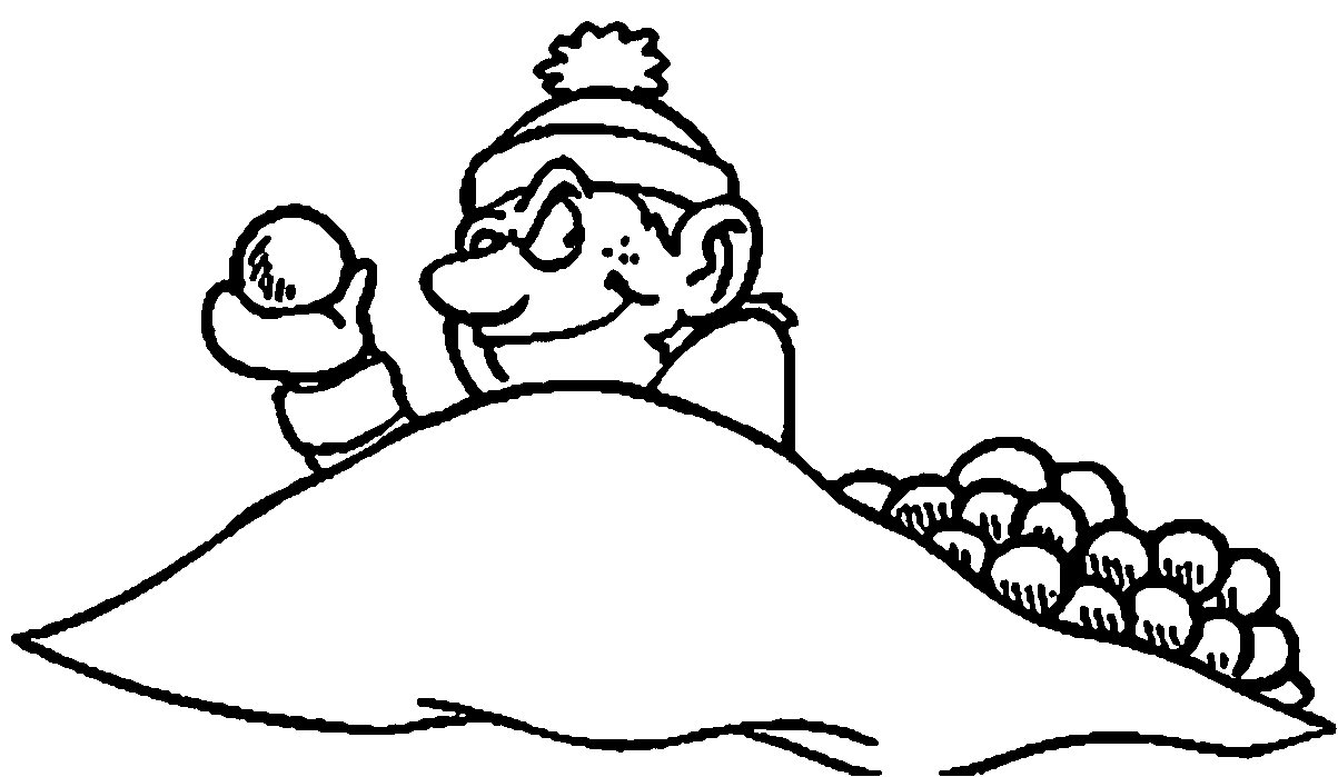 Snowball Fight Drawing Free Download On ClipArtMag