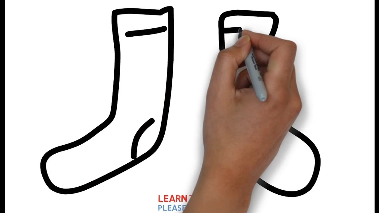 Sock Drawing | Free download on ClipArtMag