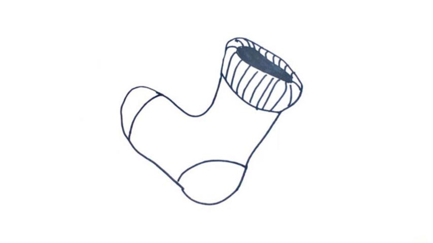 Sock Drawing | Free download on ClipArtMag