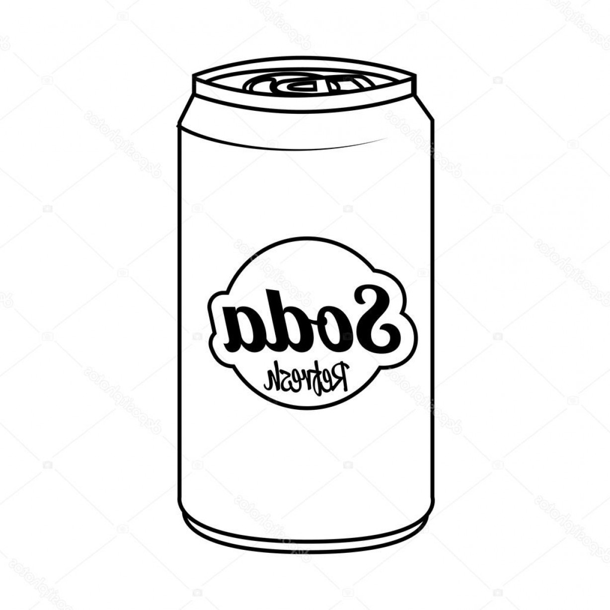 Soda Can Drawing | Free download on ClipArtMag