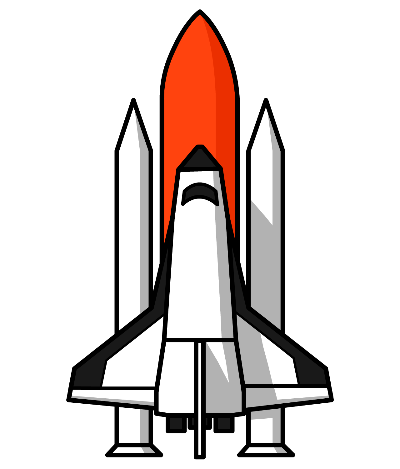 Rocket Drawing - Vertical Rocket Clip Art at Clker.com - vector clip