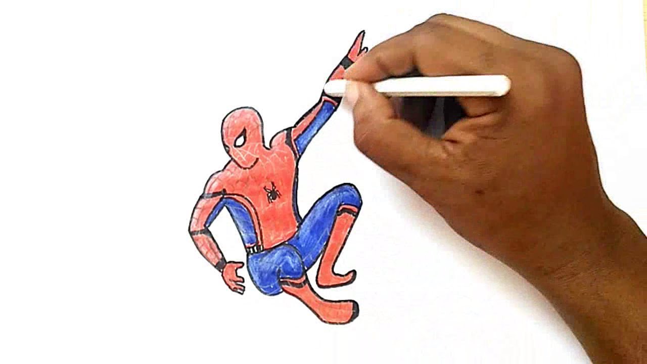 Spider Man Homecoming Drawing | Free download on ClipArtMag