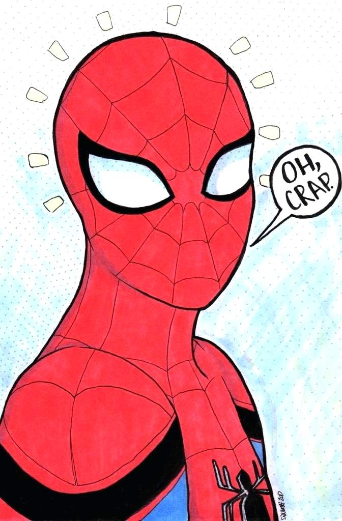 Spider Man Homecoming Drawing | Free download on ClipArtMag