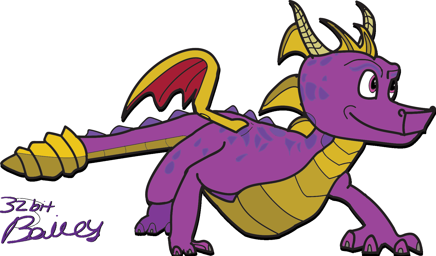 Spyro Drawing | Free download on ClipArtMag