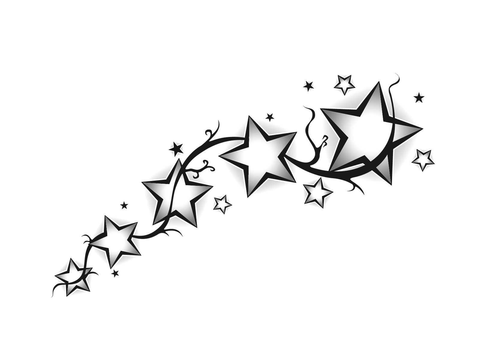 Star Drawing Tattoo Free download on ClipArtMag