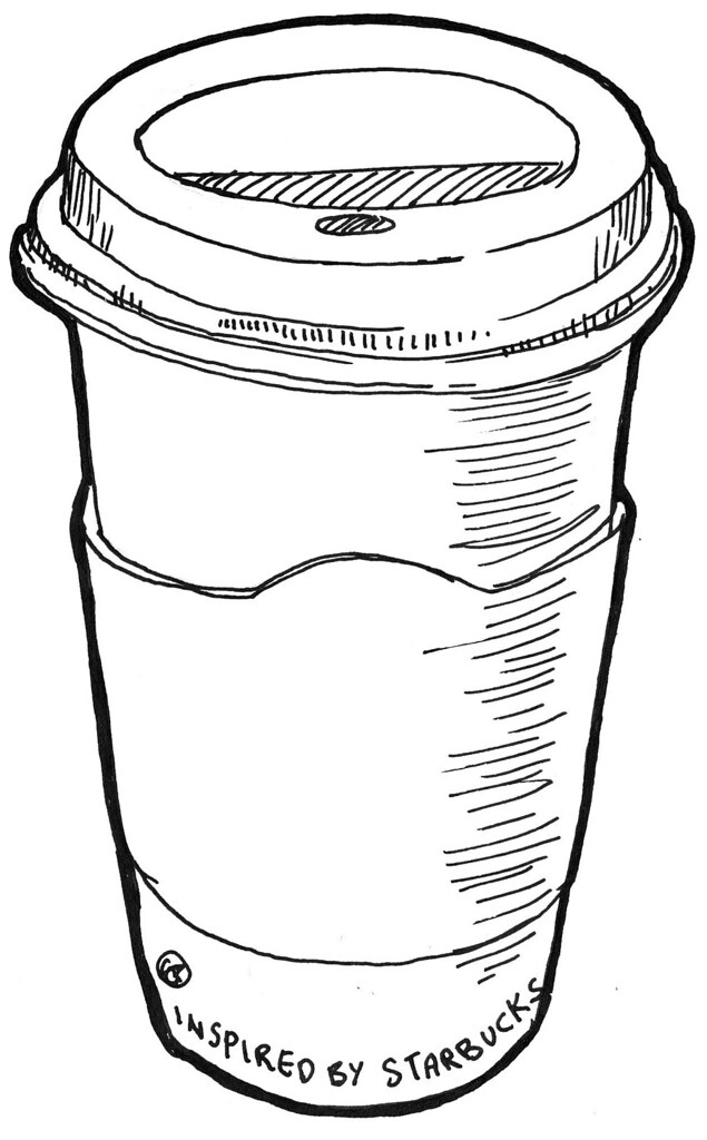 Starbucks Cup Drawing | Free download on ClipArtMag