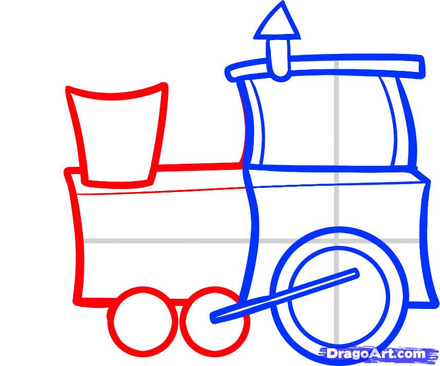 Steam Train Drawing Free download on ClipArtMag