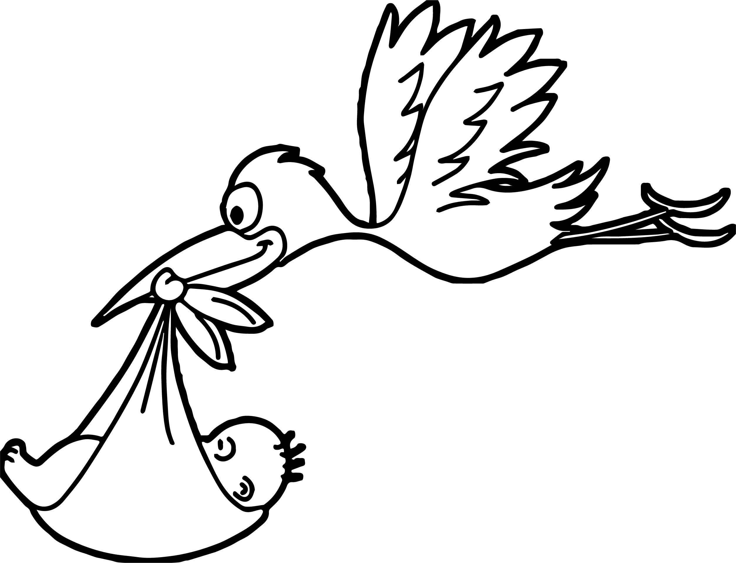 Stork Drawing Free Download On ClipArtMag