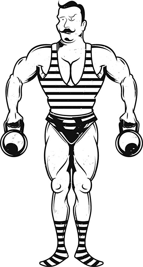 Strong Man Drawing | Free download on ClipArtMag