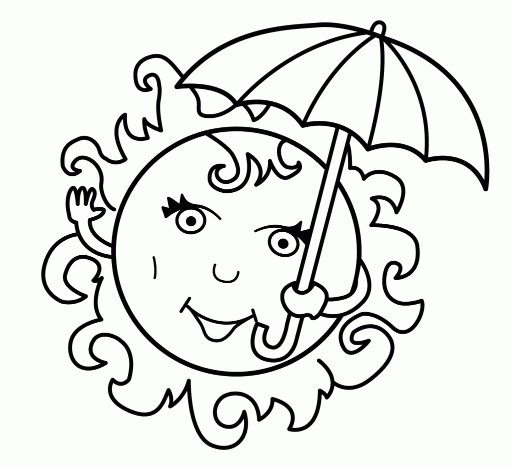 Summer Colouring Pages Free Printable