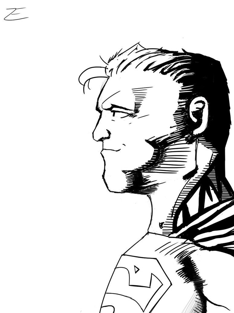 Superman Face Drawing | Free download on ClipArtMag