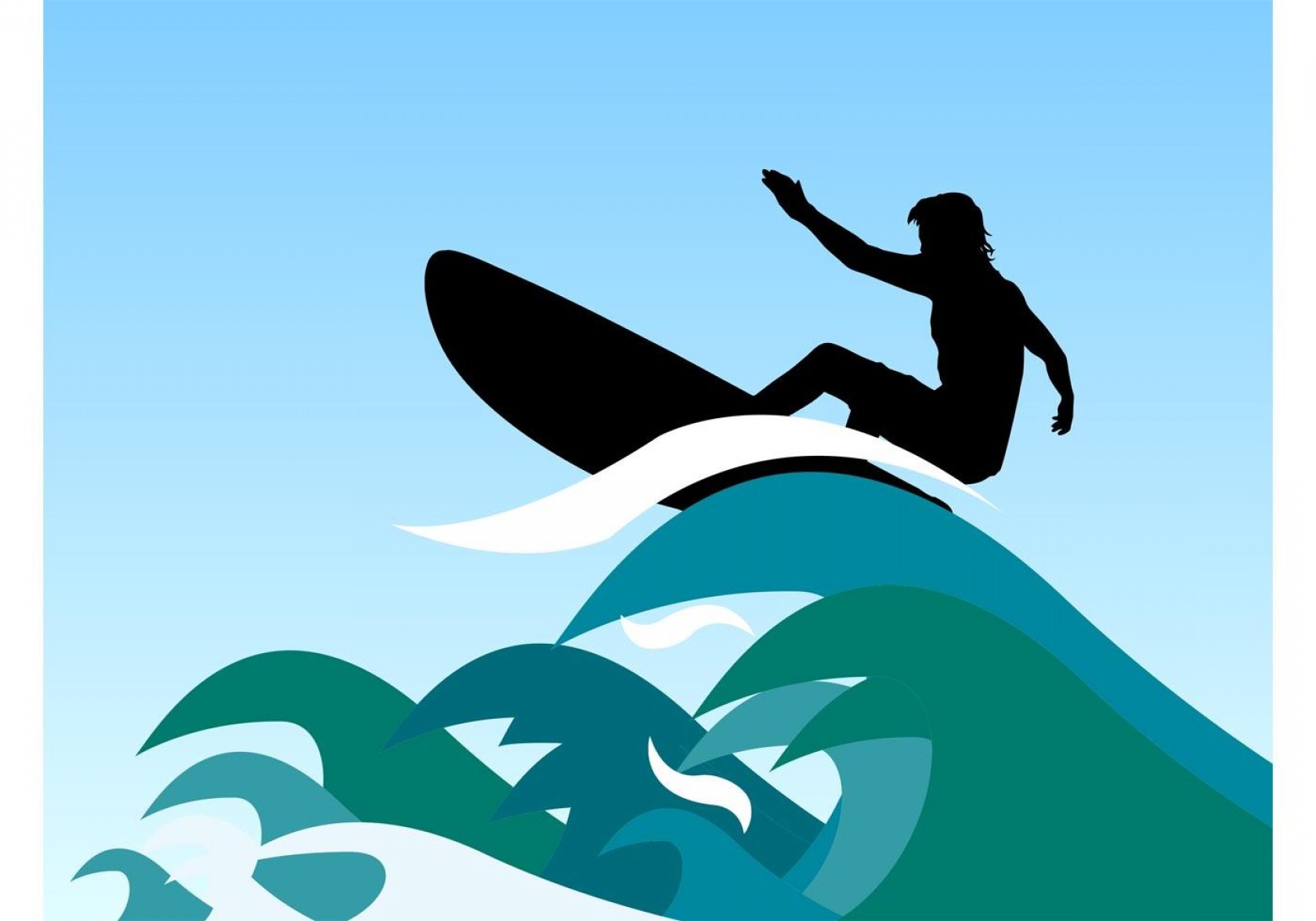 Surfing Drawing | Free download on ClipArtMag