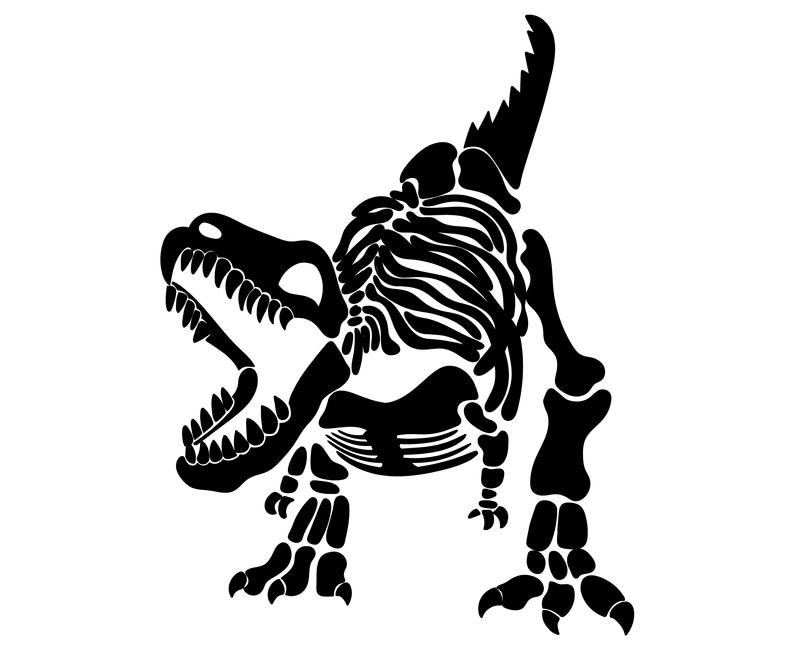 T Rex Skeleton Drawing | Free download on ClipArtMag