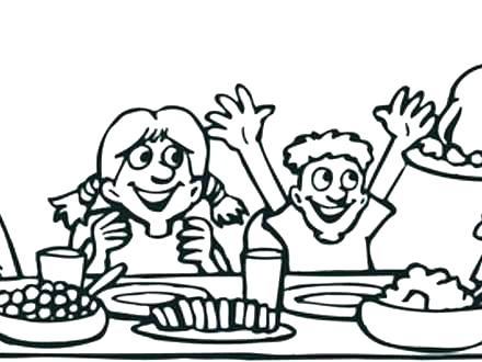 Thanksgiving Dinner Drawing | Free download on ClipArtMag