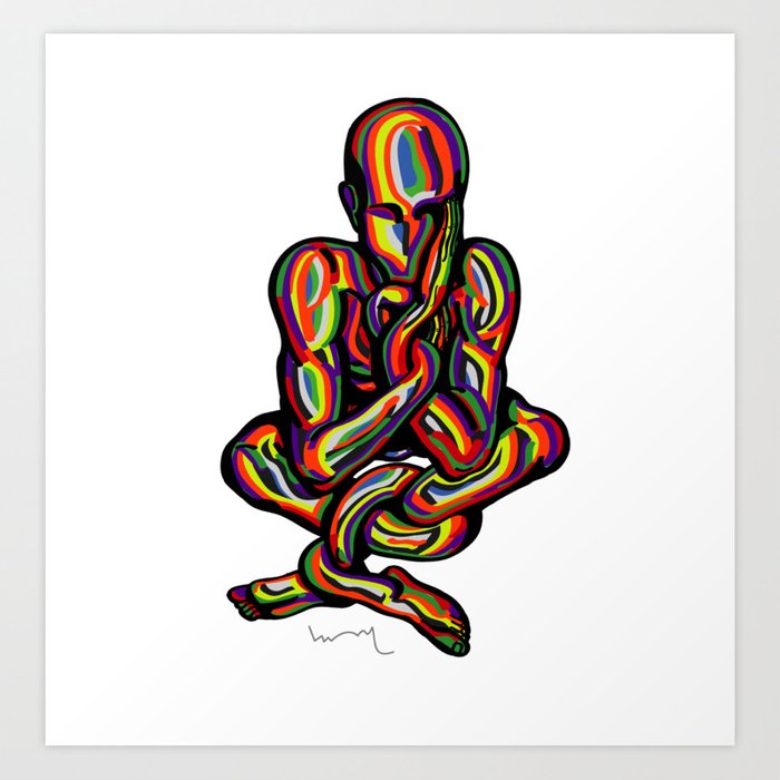 The Thinker Drawing | Free download on ClipArtMag