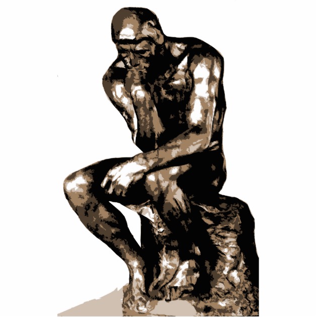 The Thinker Drawing | Free download on ClipArtMag