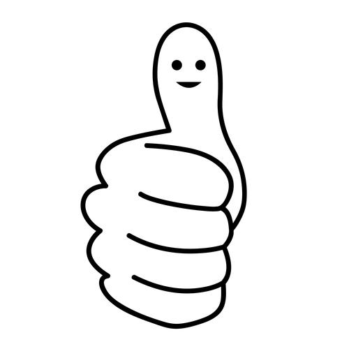 Thumbs Up Drawing | Free download on ClipArtMag