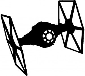 Tie Fighter Coloring Pages - Fighter Wars Tie Star Decal Silhouette Window Sticker Drawing Stickers Clipart Truck Clipartmag Getdrawings