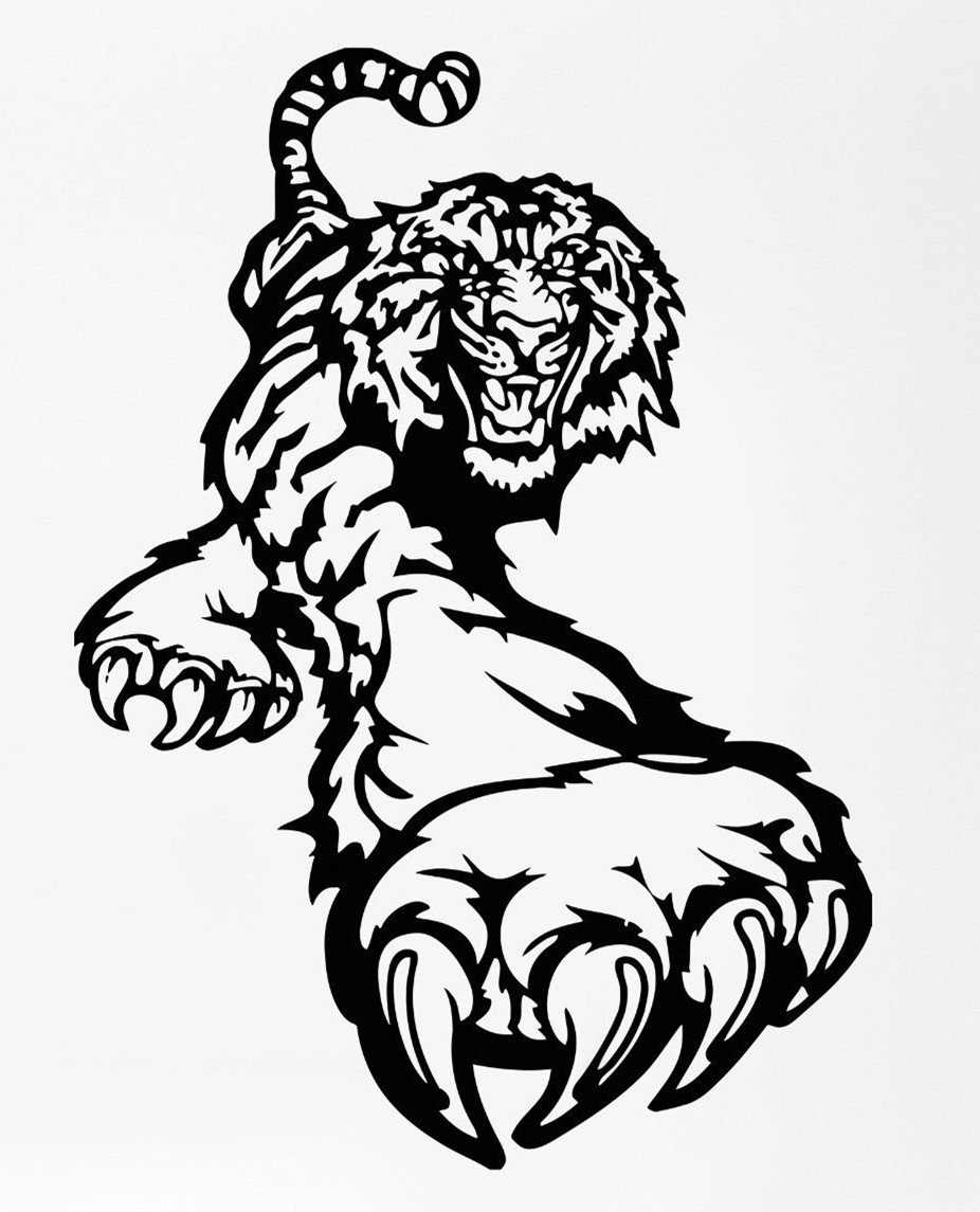 Tiger Paw Drawing Free download on ClipArtMag