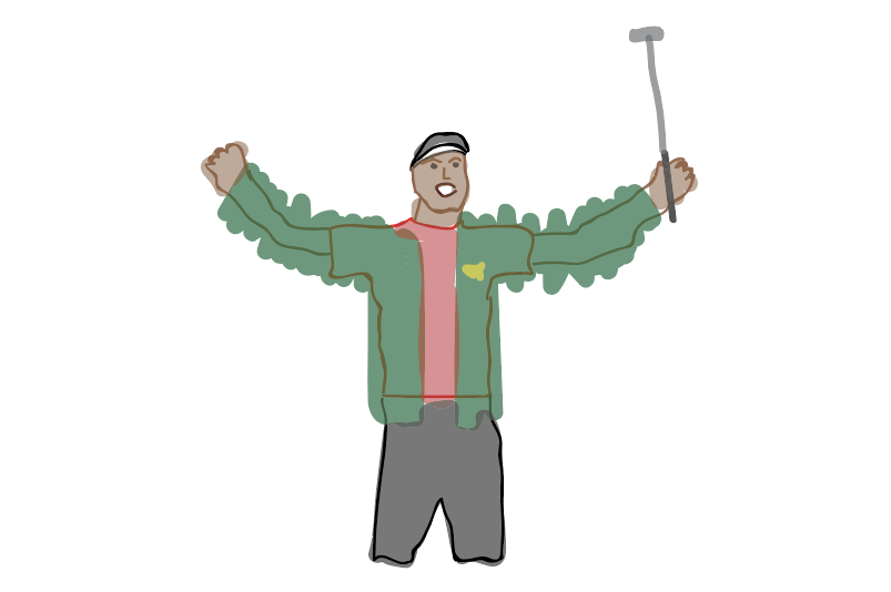 Tiger Woods Drawing Free download on ClipArtMag