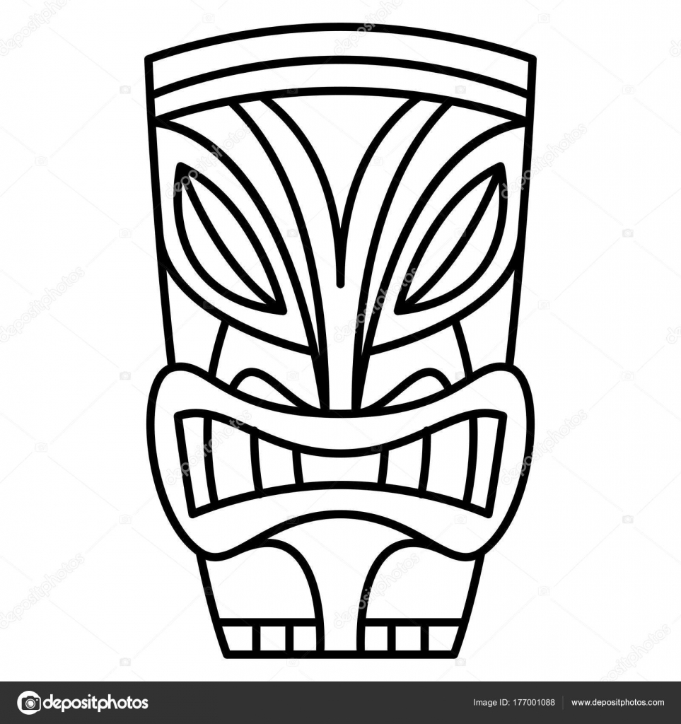 Tiki Drawing | Free download on ClipArtMag