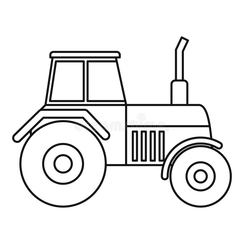 Tractor Line Drawing Free download on ClipArtMag