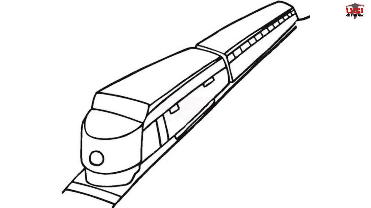 Best Train Sketch Drawing for Beginner