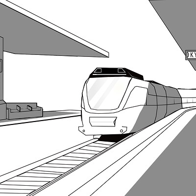 Train Station Drawing | Free download on ClipArtMag