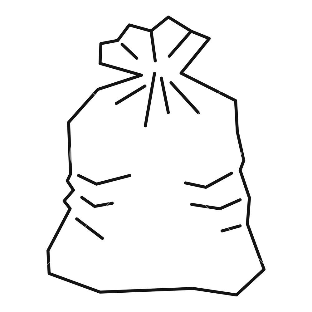 Trash Bag Drawing Free download on ClipArtMag