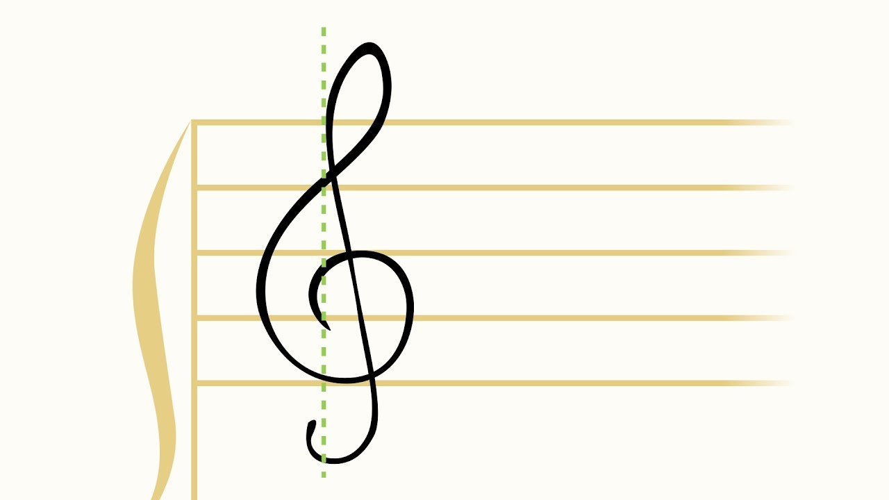 Treble Clef Drawing Free download on ClipArtMag