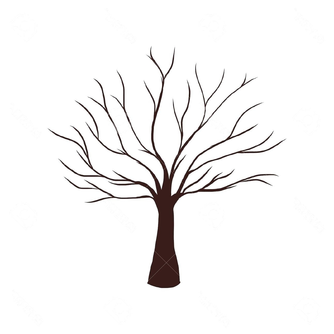 Tree Without Leaves Drawing Free download on ClipArtMag