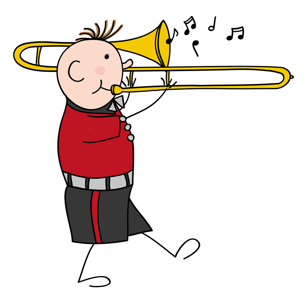 Trombone Cartoon Drawing | Free download on ClipArtMag