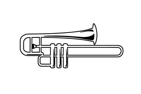 Trombone Drawing | Free download on ClipArtMag