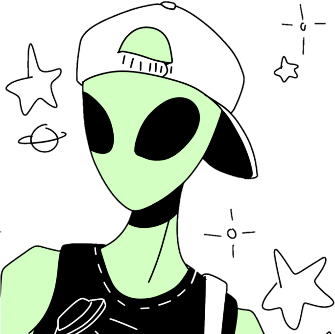 Tumblr Alien Drawing Free download on ClipArtMag