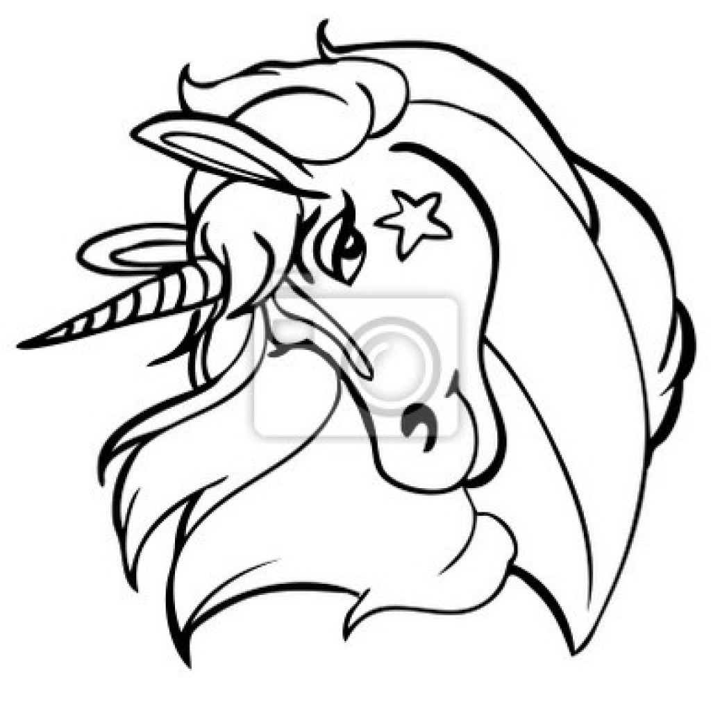 Unicorn Head Drawing | Free download on ClipArtMag