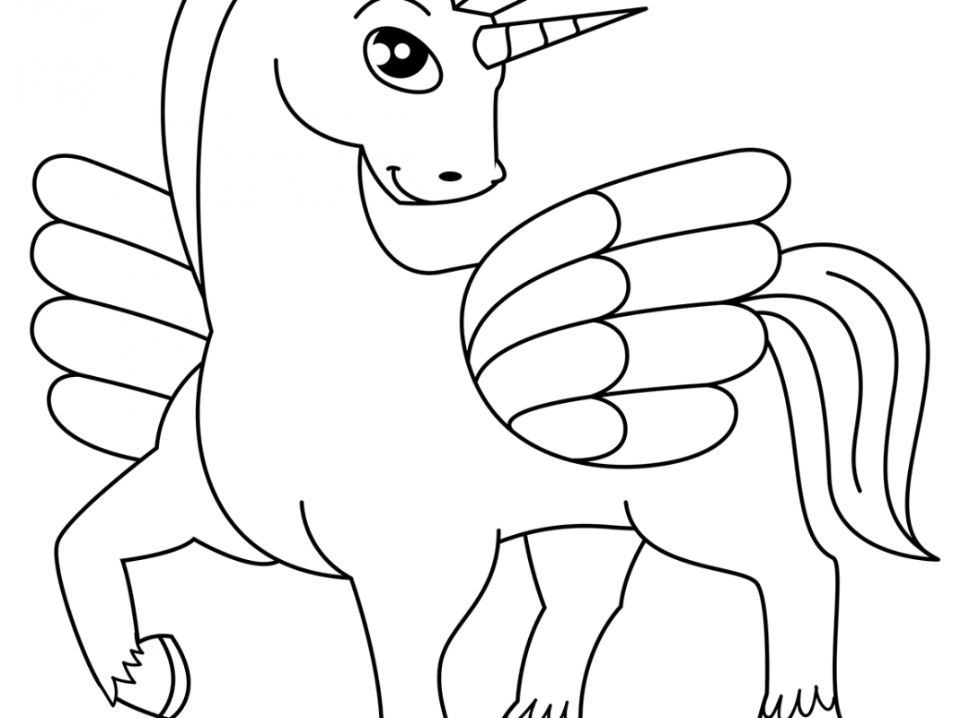 Unicorn Line Drawing | Free download on ClipArtMag