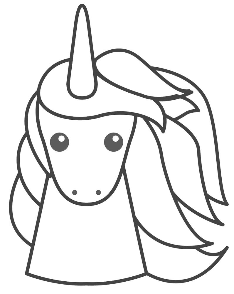 Unicorn Line Drawing | Free download on ClipArtMag