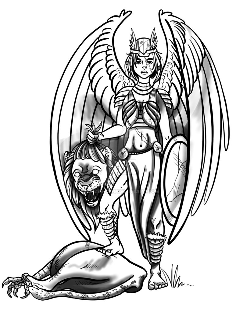 Valkyrie Drawing | Free download on ClipArtMag