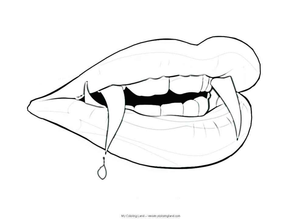 Vampire Fangs Drawing | Free download on ClipArtMag