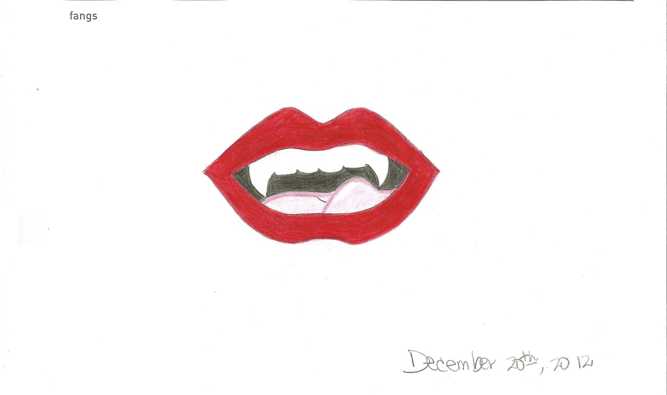 Vampire Fangs Drawing | Free download on ClipArtMag