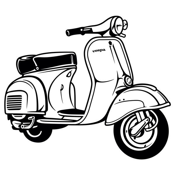 Vespa Drawing | Free download on ClipArtMag