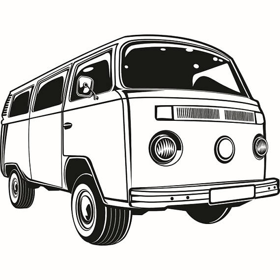 Volkswagen Van Drawing | Free download on ClipArtMag