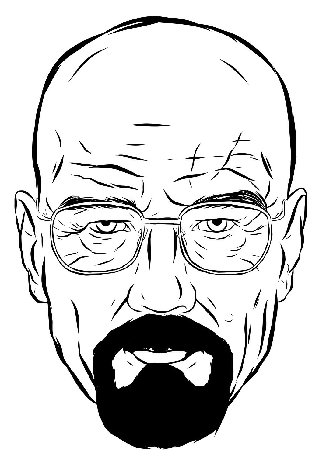 Walter White Drawing Breaking Bad Fan Art 12 Fantastic And Funny