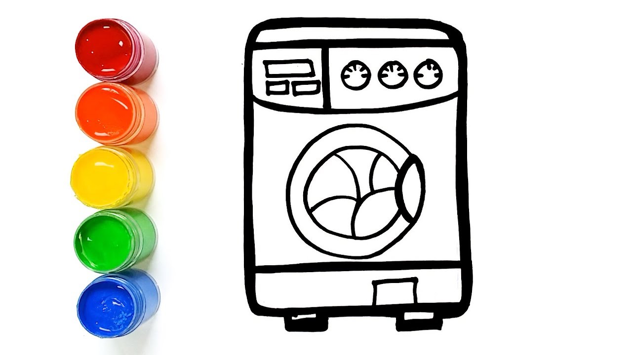 Washing Machine Drawing | Free download on ClipArtMag