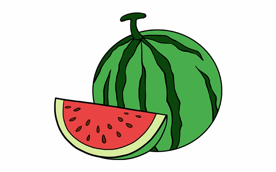 Watermelon Slice Drawing | Free download on ClipArtMag