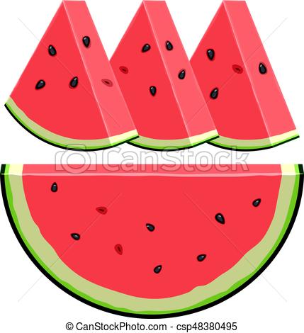 Watermelon Slice Drawing | Free download on ClipArtMag