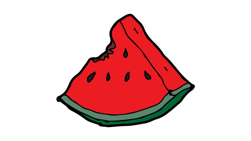 Watermelon Slice Drawing | Free download on ClipArtMag