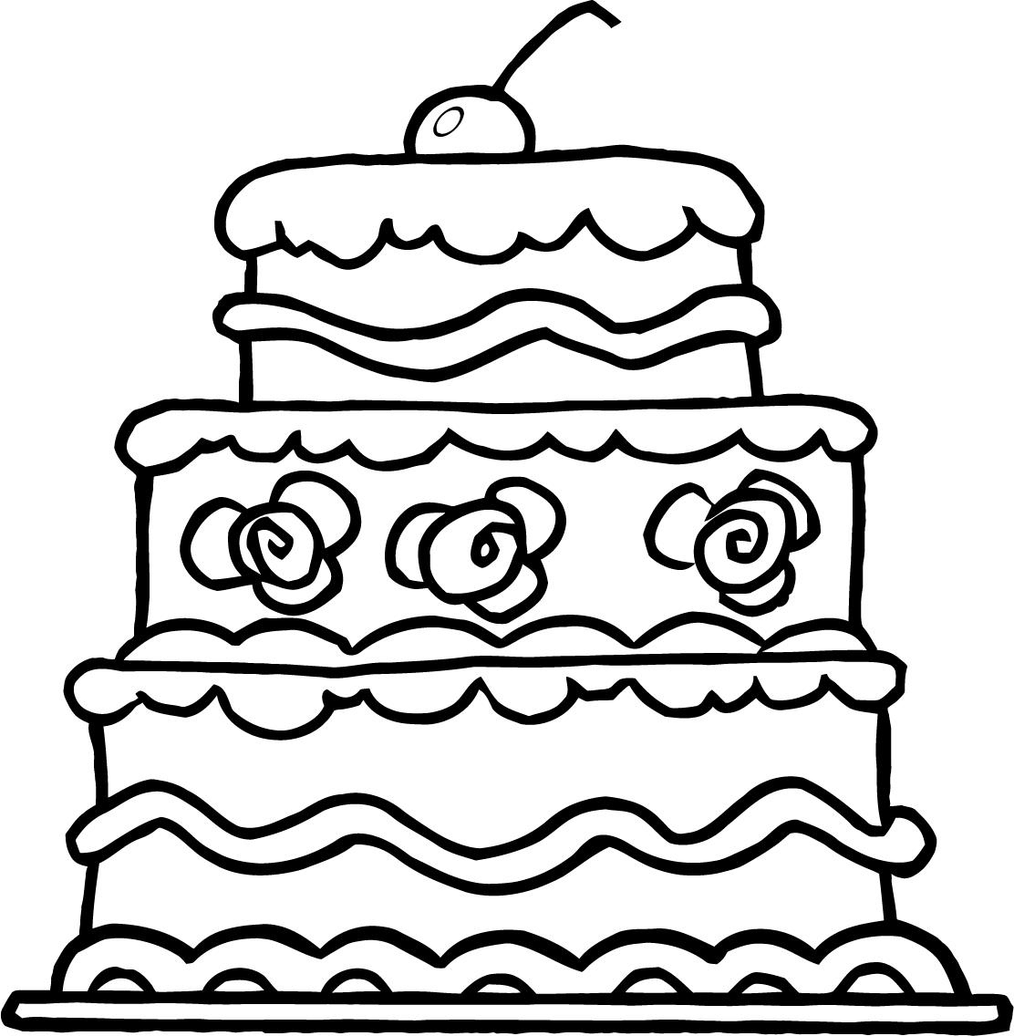 Wedding Cake Drawing | Free download on ClipArtMag