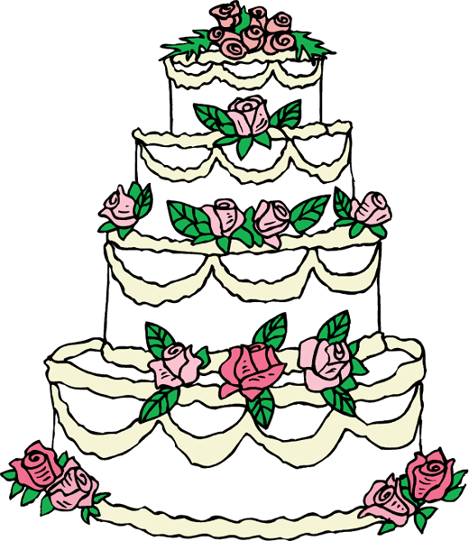 Wedding Cake Drawing Free download on ClipArtMag
