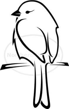 stick figure bird drawing